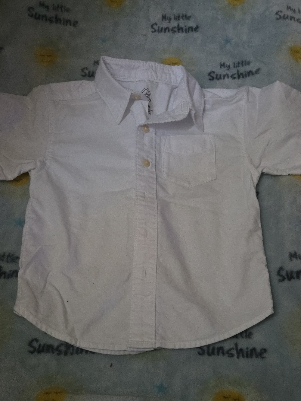 wonder nation White Short-Sleeve Button-Down Shirt